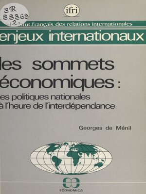 cover image of Les sommets économiques